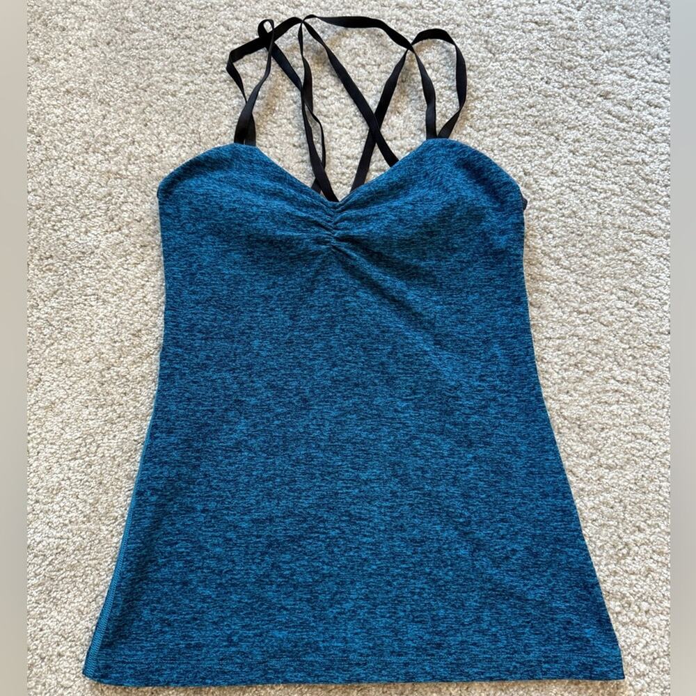 Beyond Yoga Blue Strappy Top
